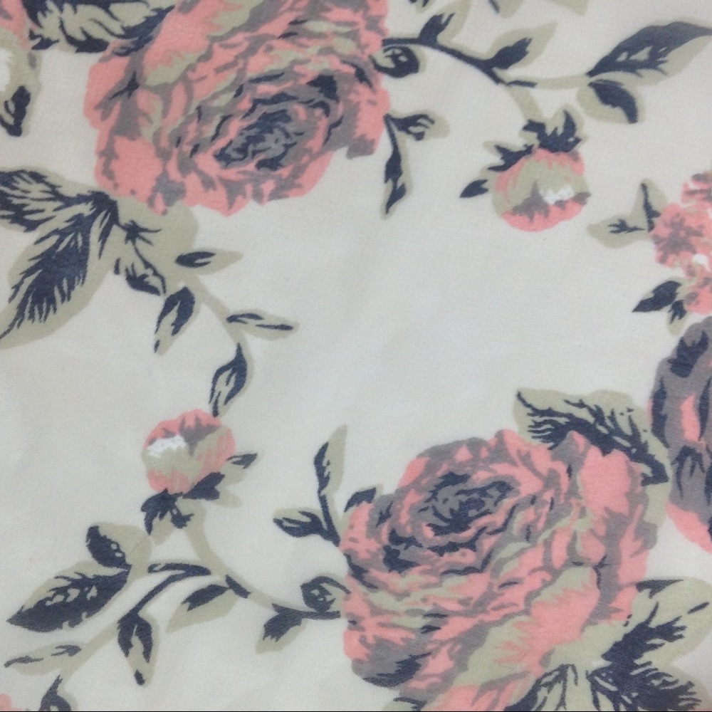 Floral Print Flutter Sleeve Top by Papaya - Picture 6 of 6